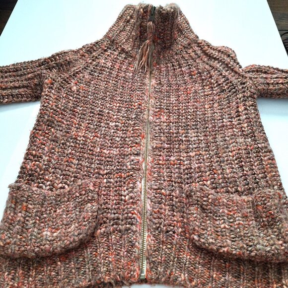 Wilfred Free Zip Up Wool Blend Cardigan with Pockets - Picture 2 of 9